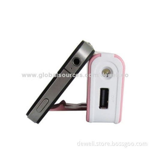 4000/5200mAh Power Bank with Collapsible Stand, Multicolor, Used for iPhone/Samsung/HTC/Nokia Tablet